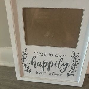 White 'Happily Ever After' Photo Frame